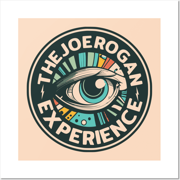 Trippy Eye Logo Art for The Joe Rogan Experience Podcast Wall Art by TeeTrendz